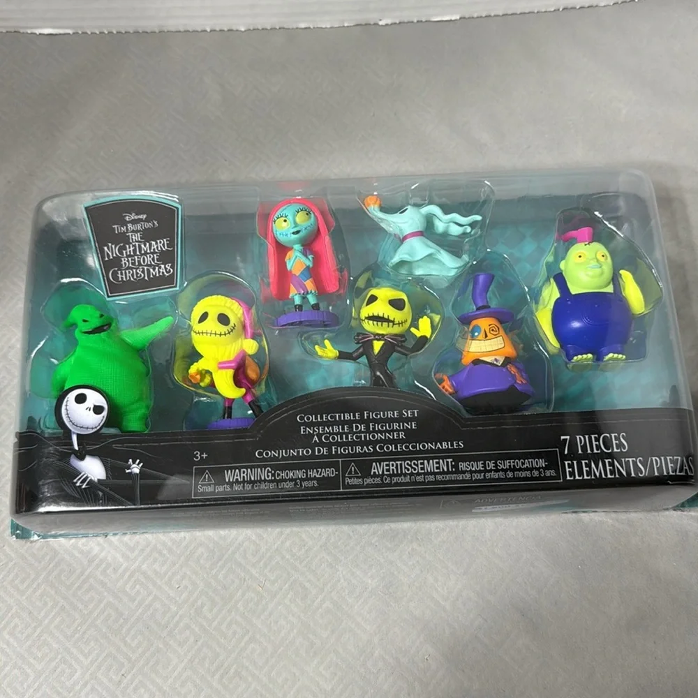 Disney Tim Burton’s The Nightmare Before Christmas 7 Pc Collectible Figure Set